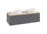 Villeroy & Boch Antao Waschtischunterschrank 1200x360x500mm L35113GK mit Beleuchtung mit Struktur FK/AP: GK/3