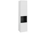 Villeroy und Boch Subway 3.0 Hochschrank C58901VE 40x171x36,2cm, Schanier rechts/Griff Volcano black, brilliant white