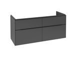 Villeroy und Boch Subway 3.0 Waschtisch-Unterschrank C56801VR 127,2x56,6x47,8cm, ohne LED/Griff Volcano black, graphite