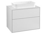 Villeroy und Boch Finion Waschtischunterschrank G22100MT 80x60,3cm, Emotion, Abdeckplatte white matt, White matt lacquer