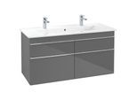 Villeroy & Boch Venticello Unterschrank A92901FP XXL, 115,3x59x50,2cm, Griff Chrom, Glossy Grey