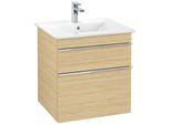 Villeroy und Boch Venticello Waschtisch-Unterschrank A92301VJ 55,3 x 59 x 50,2 cm, Griff Chrom, nordic oak