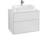 Villeroy und Boch Finion Waschtischunterschrank G34100MT 80x60,3cm, Emotion, Abdeckplatte white matt, White matt lacquer