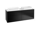 Villeroy und Boch Finion Waschtischunterschrank F31100PD 160x60,3cm, Abdeckplatte white matt, Black matt lacquer