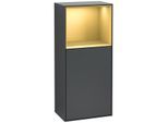 Villeroy und Boch Finion Seitenschrank G510HFHG 41,8x93,6cm, rechts, Emotion, Regal oben Gold Matt, Midnight Blue Matt Lacquer