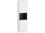 Villeroy und Boch Finion Hochschrank G470PDGF 41,8x151,6cm, rechts, Emotion, Regal Black matt lacquer, Glossy white lacquer