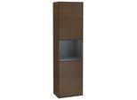 Villeroy und Boch Finion Hochschrank G470HGGN 41,8x151,6cm, rechts, Emotion, Regal Midnight Blue Matt Lacquer, Walnut veneer
