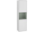 Villeroy und Boch Finion Hochschrank F460GMMT 41,8x151,6x27cm, links, Regal Olive Matt Lacquer, White matt lacquer