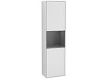 Villeroy und Boch Finion Hochschrank F460GKMT 41,8x151,6x27cm, links, Regal Anthracite Matt Lacquer, White matt lacquer