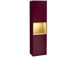 Villeroy und Boch Finion Hochschrank F460HFHB 41,8x151,6x27cm, links, Regal Gold Matt Lacquer, Peony Matt