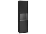 Villeroy und Boch Finion Hochschrank F470GKPD 41,8x151,6x27cm, rechts, Regal Anthracite Matt Lacquer, Black matt lacquer