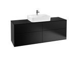 Villeroy & Boch Finion Unterschrank F19200PD 160x60,3cm, Black Matt Lacquer