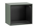 Villeroy und Boch Finion Regalmodul F580PDGM 41,8x35,6x27cm, Regal Black Matt, Olive Matt Lacquer