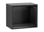 Villeroy und Boch Finion Regalmodul G580PDHG 41,8x35,6x27cm, Emotion, Regal Black Matt, Midnight Blue Matt Lacquer