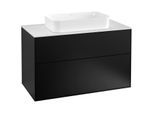 Villeroy und Boch Finion Waschtischunterschrank G23100PD 100x60,3cm, Emotion, Abdeckplatte white matt, Black matt lacquer