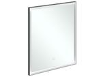 Villeroy und Boch Subway 3.0 Spiegel A46365BC Aluminiumrahmen, 65 x 75 x 4,75 cm, schwarz matt/weiß matt