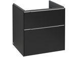 Villeroy und Boch Subway 3.0 Waschtisch-Unterschrank C578L0VL 57,2x57,6x47,8cm, mit LED/Griff Aluminium glänzend, volcano black