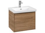 Villeroy und Boch Subway 3.0 Waschtisch-Unterschrank C57901RH 52,3x42,9x44,75cm, ohne LED/Griff Volcano black, kansas oak