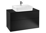 Villeroy & Boch Finion Unterschrank F10200PD 100x60,3x50,1cm, Black Matt Lacquer