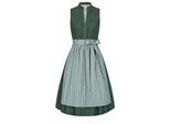 Dirndl NÜBLER "Dirndl Midi Jette", Damen, Gr. 42, EURO, grün, Obermaterial: 100% Baumwolle CO., Kleider