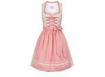Dirndl NÜBLER "Dirndl midi Lisa", Damen, Gr. 32, EURO, orange, Obermaterial: 100% Polyester PES., Kleider