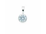 Kettenanhänger ADELIA´S "Anhänger 925 Silber mit Zirkonia – Silberanhänger", silber, Schmuckanhänger, Damen, mit Zirkonia, Silber 925 (Sterlingsilber), Kettenanhänger, Silberanhänger