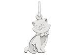 Kettenanhänger JOBO "Anhänger Katze 12 mm", silber 925, Schmuckanhänger, Damen, Silber 925 (Sterlingsilber), Kettenanhänger, 925 Silber oder 333 Gold
