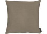 Dekokissen APELT "Apart" Gr. 2, braun (braun, unifarben), B:49cm L:49cm, Polyester, Dekokissen_Sitzkissen_Kissenhüllen, Dekokissen, ohne Füllung