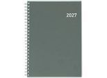 Succes Geschäftsagenda Terminia, Wochenlayout 1 Woche/2 Seiten, Wire-O-Bindung, Kunststoff-Cover, B 145 x H 205 mm, grau