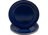Pronappe Pappteller, Ø 230 mm, Karton, marineblau, 20 Stück