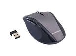Schäfer Shop Select Funkmaus, 5 Tasten & Scrollrad, bis 1600 dpi, mit USB-Dongle, schwarz-grau