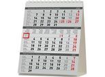 Succes Desktop Delta Pultkalender, 3 Monate pro Seite, Papier, B 125 x T 155 x H 10 mm, weiss
