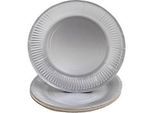 Pronappe Pappteller, Ø 230 mm, Karton, silber, 10 Stück