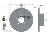 TEXTAR Bremsscheibe PRO 92042203 302mm 22mm für BMW