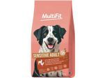 MultiFit Trockenfutter Hund Sensitive Adult mit Lamm, Geflügel & Reis 2x12 kg