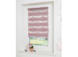 Schwöller , Rosa , Textil , Wellen , 60x150 cm , Klemmfix-System ,