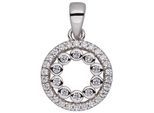 Kettenanhänger JOBO "Kreis-Anhänger rund 10 mm", silber (silber 925, weiß), Schmuckanhänger, Damen, Silber 925 (Sterlingsilber), Kettenanhänger, 925 Silber rhodiniert oder vergoldet