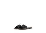 TOM TAILOR Damen Flache Sandalen mit Schleifen-Detail, schwarz, Uni, Gr. 39