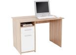 Möbelix , Weiß, Sonoma Eiche , Holzwerkstoff , Eiche , 1 Schublade(n) Schubladen , rechteckig , 110x74x60 cm , Büromöbel, Schreibtische, Schreibtische