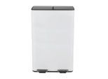 Spirella , Weiß , Metall , 60 l , 30x71x45 cm , Haushalt, Entsorgung, Abfalleimer, Treteimer