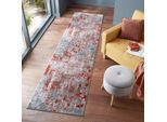 Läufer FLAIR RUGS "Wonderlust", orange (terrakotta), B:80cm H:10mm L:300cm, Kunstfaser, Teppiche, Läufer
