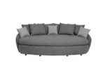 Luca Bessoni , Anthrazit , Textil , 238x80x140 cm , Stoffauswahl, Hocker erhältlich, Armteil links, Armteil rechts ,