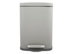 Spirella , Taupe , Metall , 12 l , 19.3x37.9x28 cm , Haushalt, Entsorgung, Abfalleimer, Treteimer