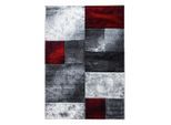 Ayyildiz , Rot , Textil , Karo , rechteckig , 280x370 cm , Oeko-Tex® Standard 100 , pflegeleicht , Teppiche & Böden, Teppiche, Webteppiche, Flachwebteppiche