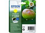 Original Epson Stylus Office B 42 WD (C13T12944012 / T1294) Druckerpatrone Gelb