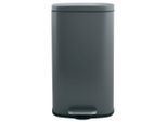 Spirella , Dunkelgrau , Metall , 50 l , 29.7x64.3x42.7 cm , Haushalt, Entsorgung, Abfalleimer, Treteimer
