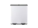 Spirella , Weiß , Metall , 40 l , 30x51x45 cm , Haushalt, Entsorgung, Abfalleimer, Treteimer