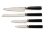 Messerset Damaszener Silberfarben 4-teilig