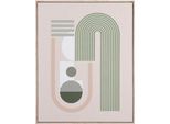 Kunstdruck MIRRORS AND MORE "NORMA", farbe bild(er): sand, B:40cm H:50cm, Kunststoff, Bilder, Kunstdruck, Kunstwerk im Geometrischen Design
