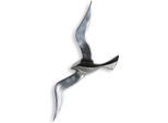 Wanddekoobjekt GILDE "Wandobjekt Vogel Flying Bird", silberfarben, B:19cm H:48cm T:3cm Ø:0cm, Aluminium, Wanddekoobjekte, Wanddekoobjekt